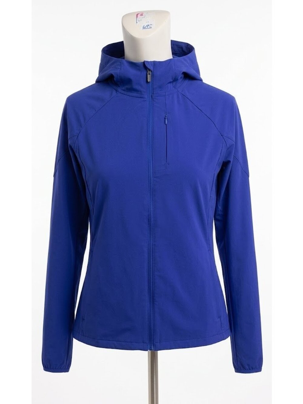 Athleta Womens Royal Blue Full Zip Hooded Activewear Jacket Size XXS
